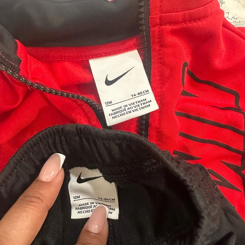 Nike Red and Black Infant Zip Jacket - Picture 4 of 4